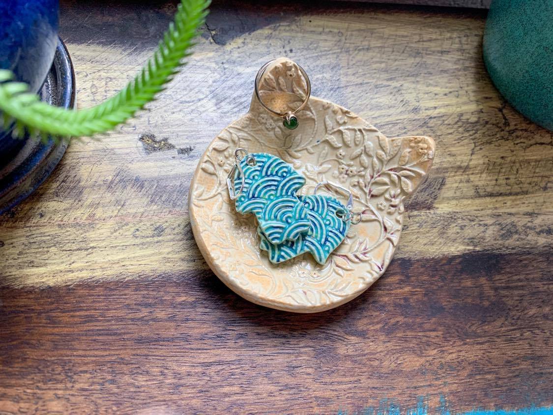 Not Your Granny's Panties Floral Grab Back Trinket Dish