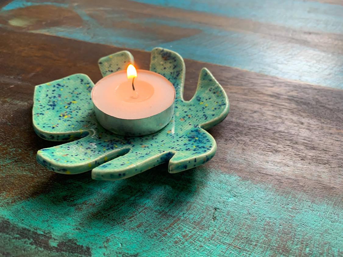 Grow Through What You Go Through Monstera Trinket Dish