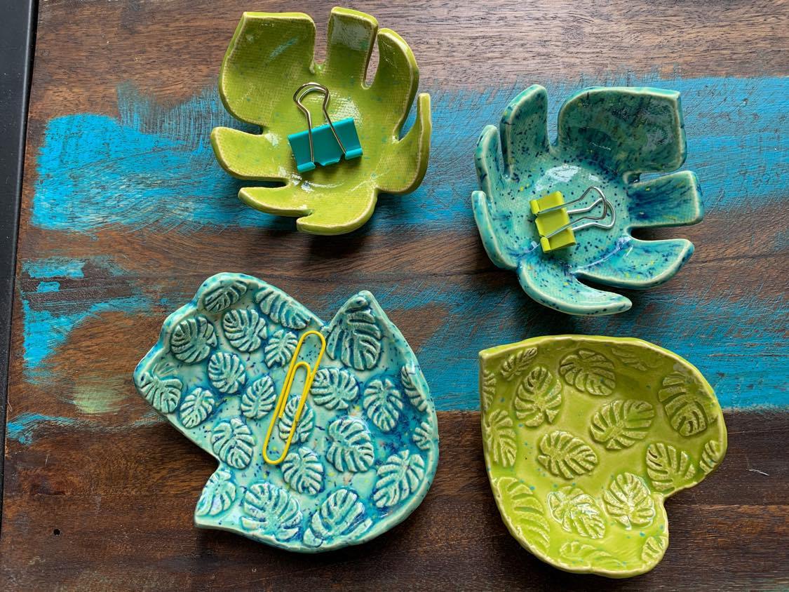 Grow Through What You Go Through Monstera Trinket Dish