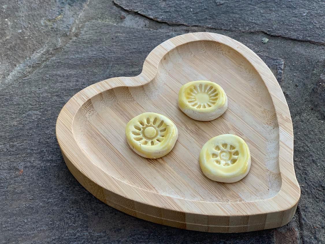 Trio of Round Sunshine Magnets