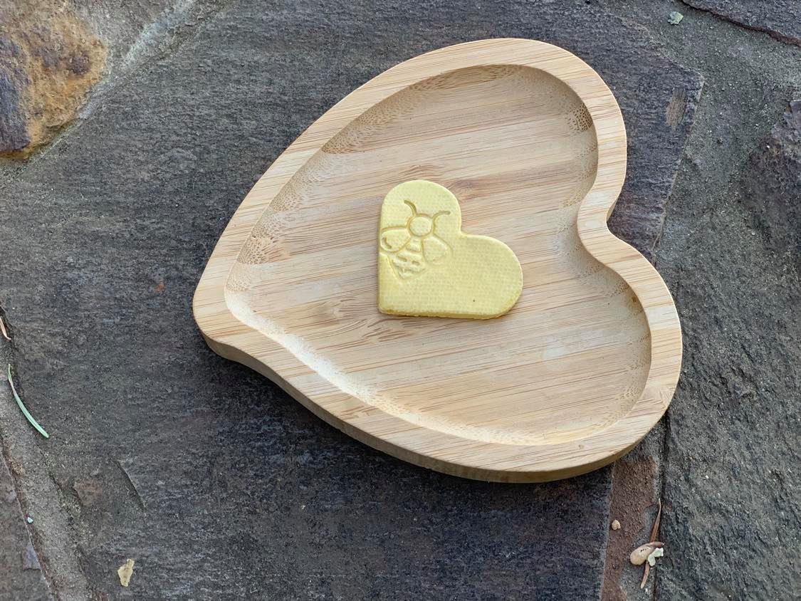 Yellow Bee Heart Magnet