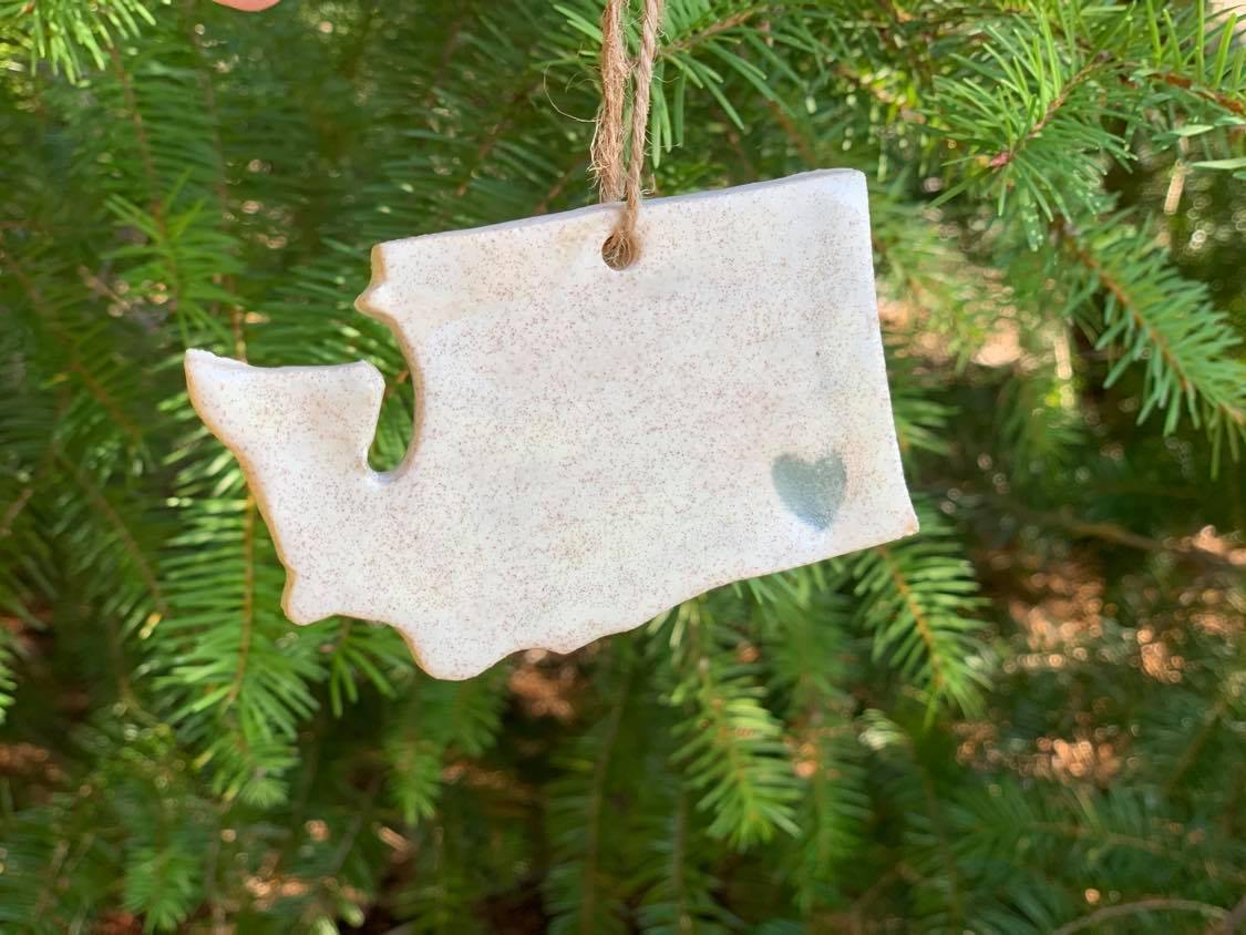 Local Love Custom US State Ornament - Plot Twist Pottery
