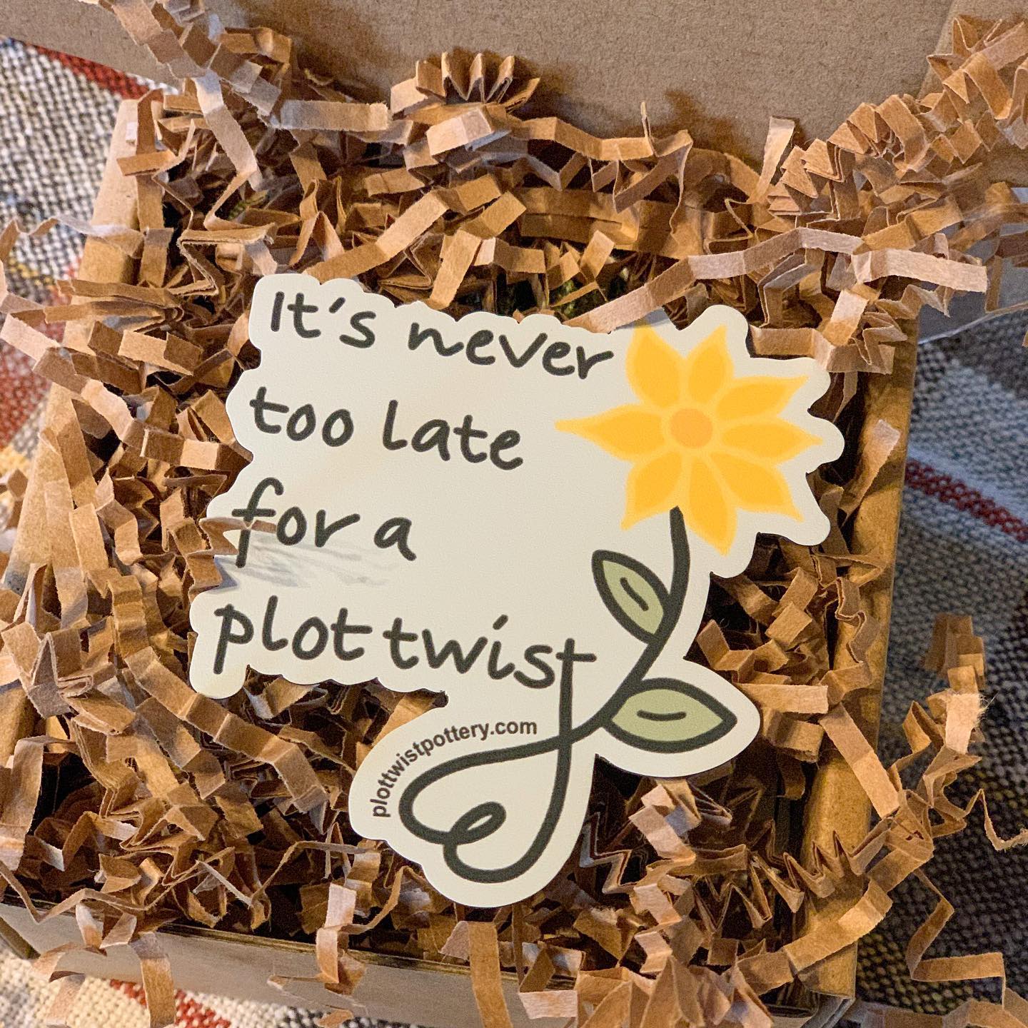 It's Never Too Late for a Plot Twist Sticker/Magnet