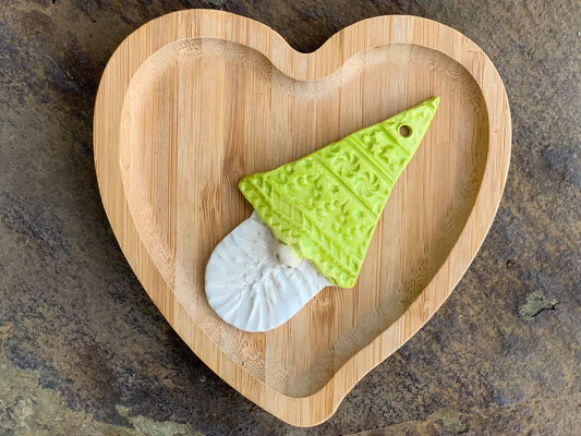 St. Gnick Gnome Ornament #4 -- Light Green Hat