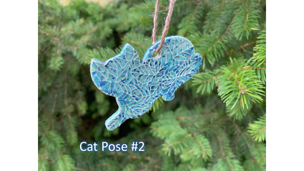 Custom Cat Ornament/Magnet - Plot Twist Pottery