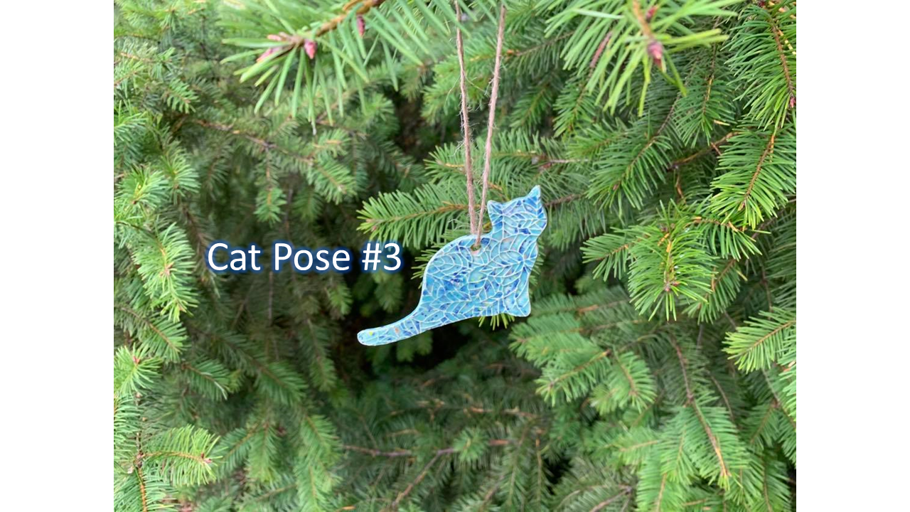 Custom Cat Ornament/Magnet - Plot Twist Pottery